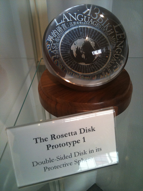 Prototype Rosetta disc from 02008